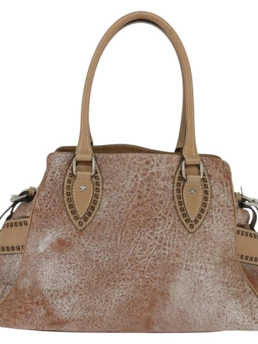 FENDI Etnico Hand Bag Leather Pink Auth - Picture 3 of 16